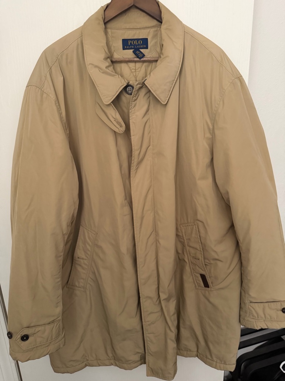 Polo by Ralph Lauren Khaki Men’s Trench-Style Coat